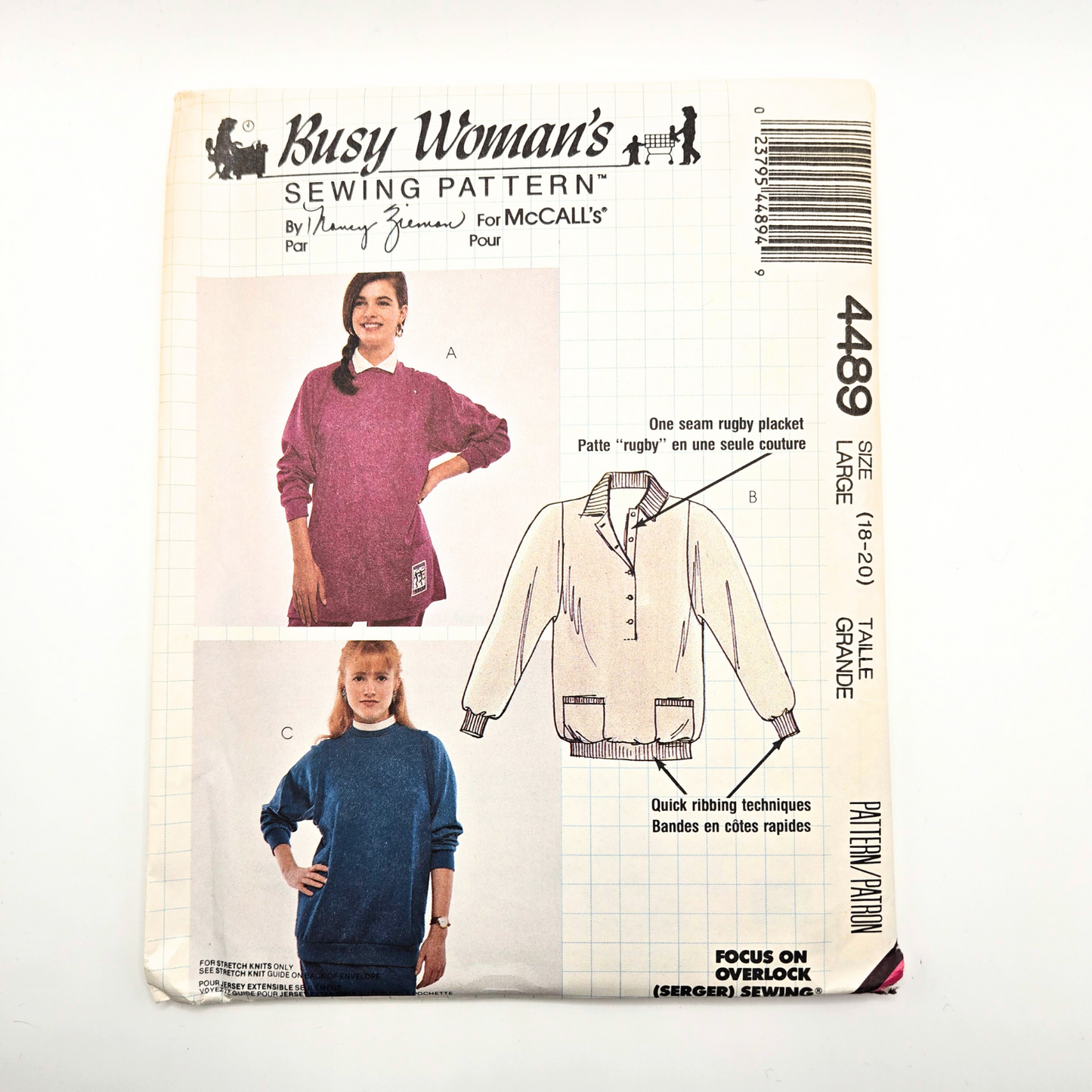 Busy Woman's Sewing Pattern for McCall's 4489 | Sizes 18-20