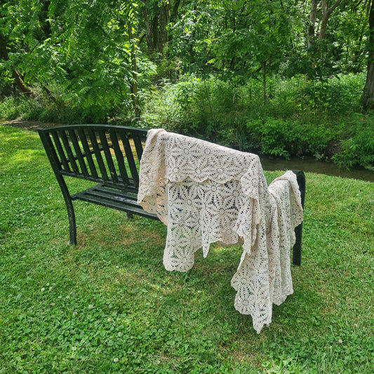 Vintage Crochet Throw