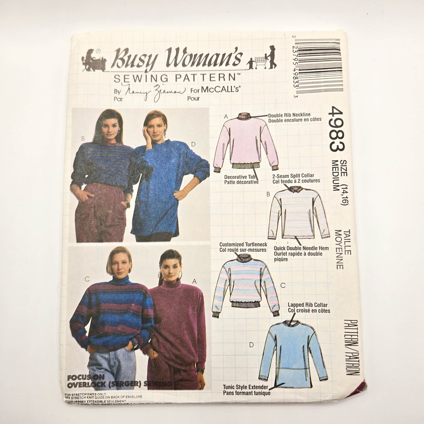 Busy Woman's Sewing Pattern for McCall's 4983 | Sizes 14-16 | Sewing Pattern